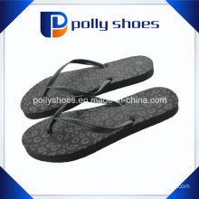 Women′s Flip Flop Black Palms Beach Sandal Size 9